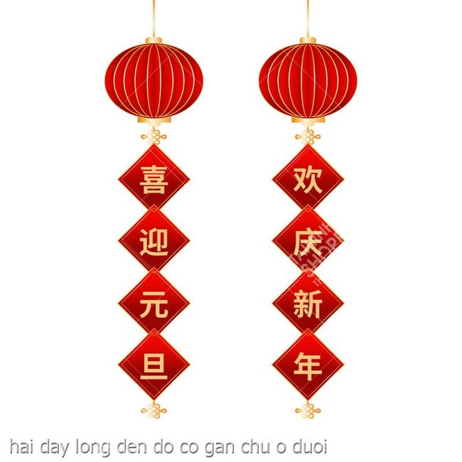 hai day long den do co gan chu o duoi